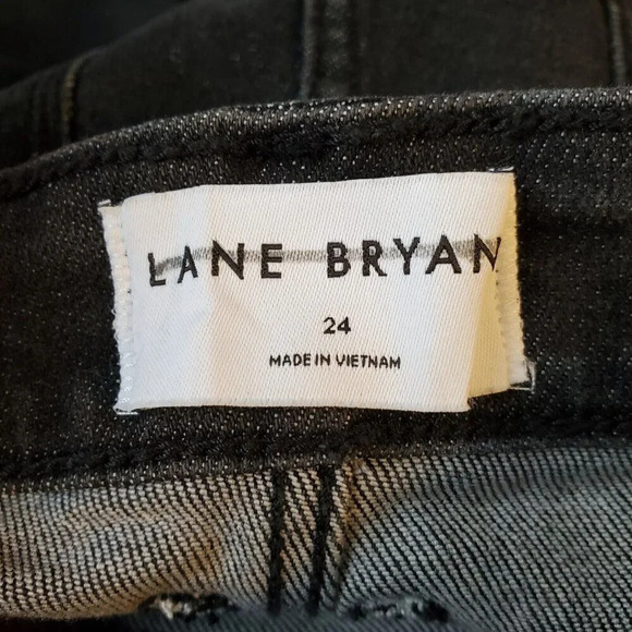 NWT Lane Bryant Signature Fit Slim Straight Jeans Gold Foil Side Stripe Plus 24 - Picture 8 of 10